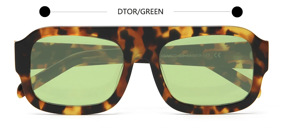 VEH Marke Design Acetat Große Vintage Pilot Sonnenbrille Männer Übergroßen Rahmen Quadrat Sonnenbrille Für Frauen Sonnenbrillen Weibliche UV400 – Detail 12