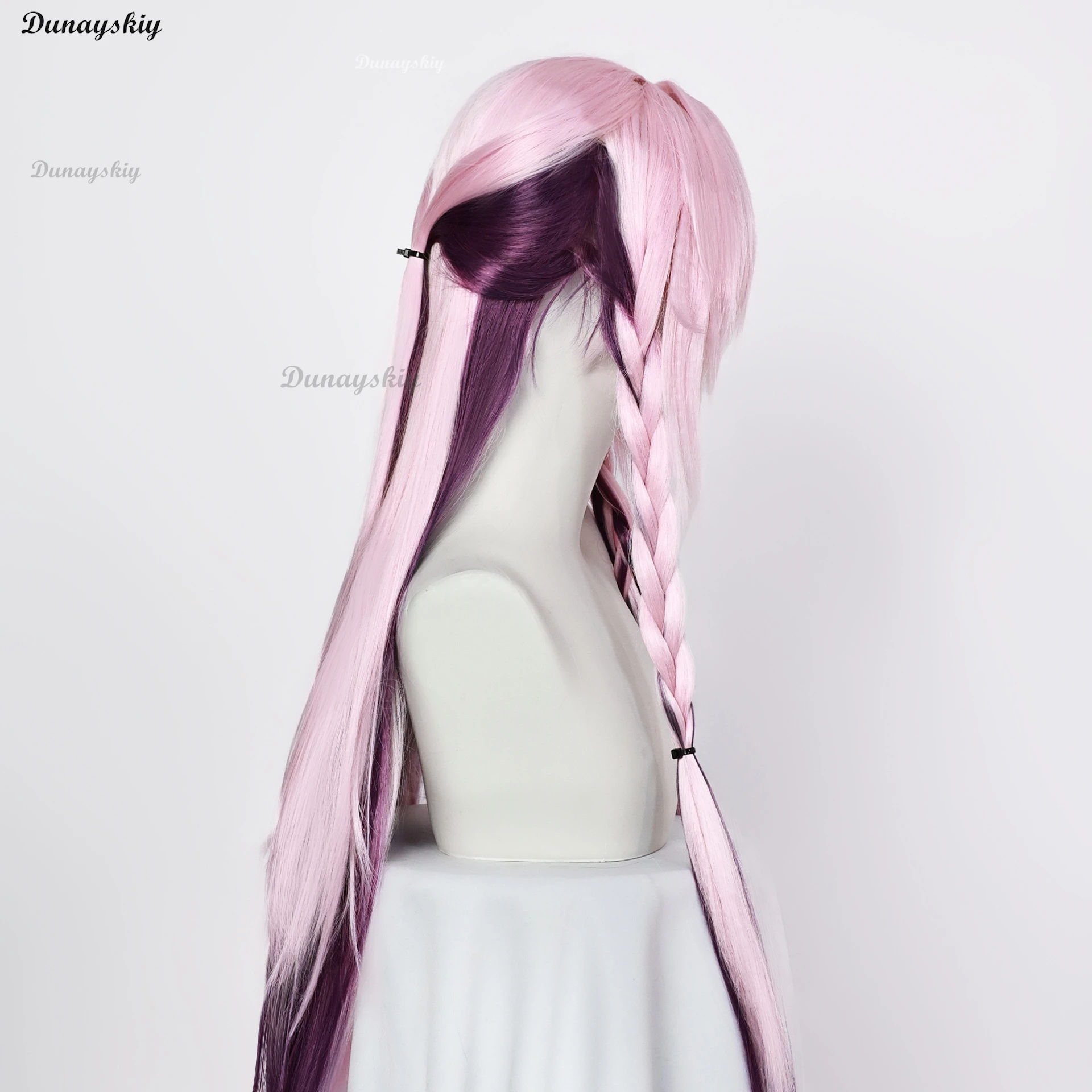 جينشين إمباكت سيتالي شعر مستعار تأثيري MastersThe ليلة الرياح الأرجواني جديلة الشعر الطويل ألياف مقاومة للحرارة الشعر هالوين مخصص