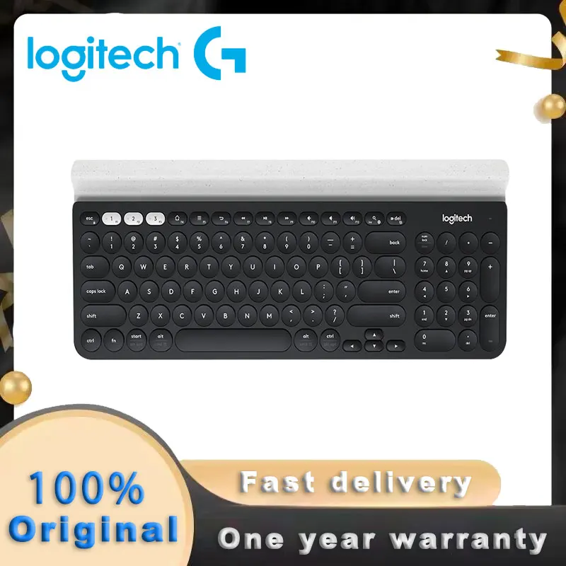 100% original Logitech K780 Multi-Device Wireless bluetooth Keyboard FLOW Cross-Computer Control Compatible for Computer Phone a