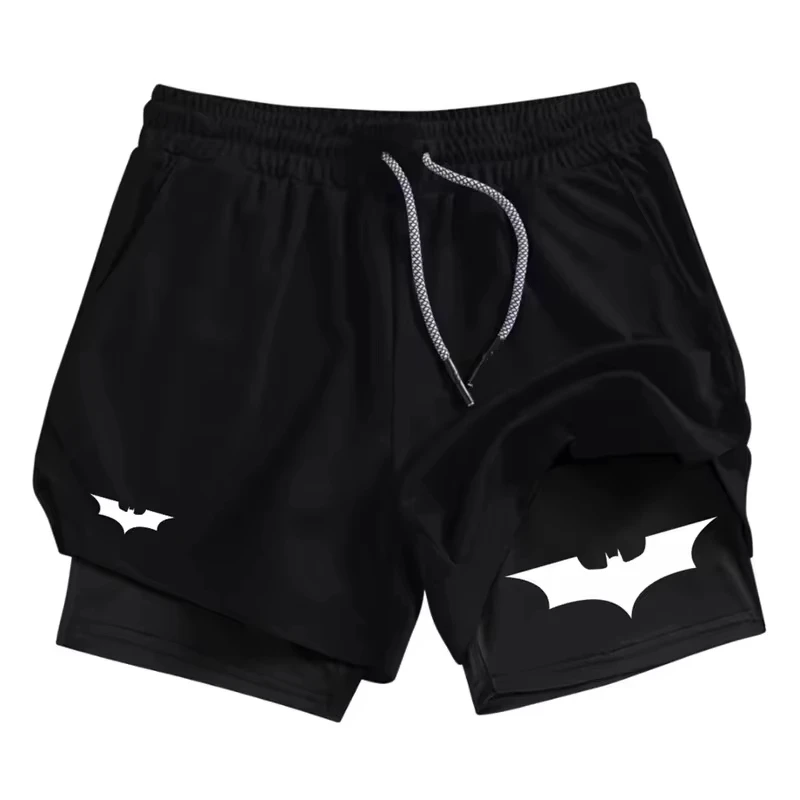 

Men's Sports Breathable Quick-Drying 2-in-1 Summer Shorts with Phone Pocket Gym Comfortable Workout Running Shorts Cycling Short