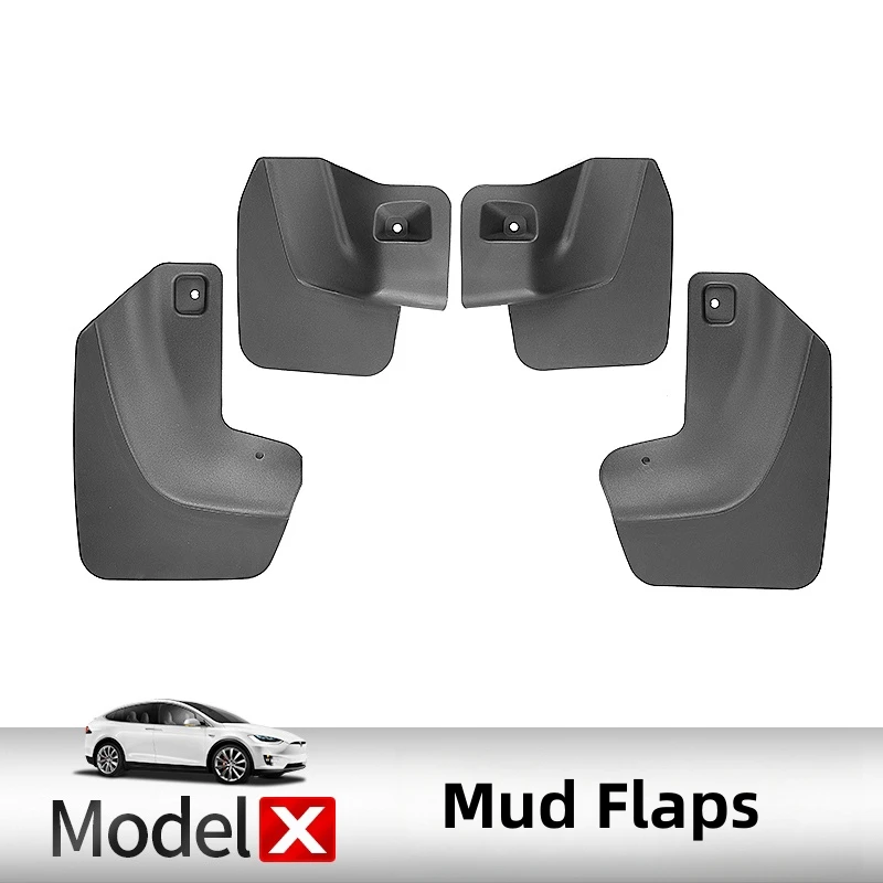 

For Tesla Model X 2023 2024 Mud Flaps Splash Guard Mudguards Original Hole Mount Front Rear Fender Car Styling Accessories