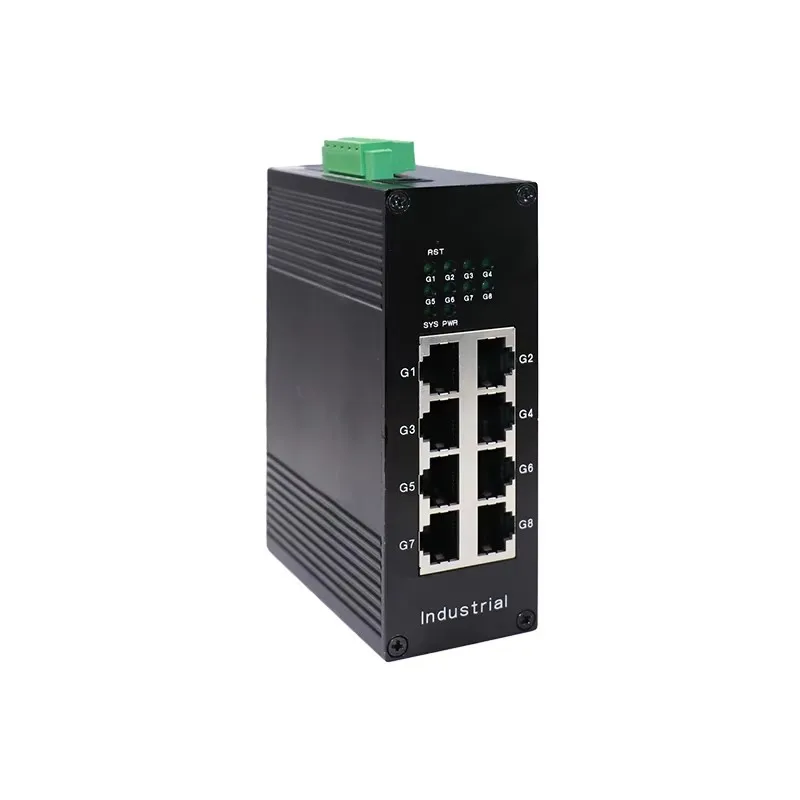 マネージドスイッチ ギガビット L2マネージド産業用イーサネットスイッチ VLAN、WEB管理、ポートミラーリング対応、8ポートスイッチ 1000M