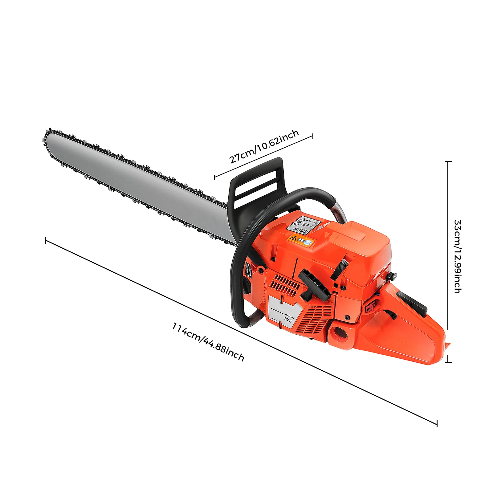 

Бензопила 71 куб. см, 28 дюймов, 2-тактная, бензиновая, для распиловки древесины, обрезки деревьев, с сумкой для инструментов, перчатками и инструкцией
