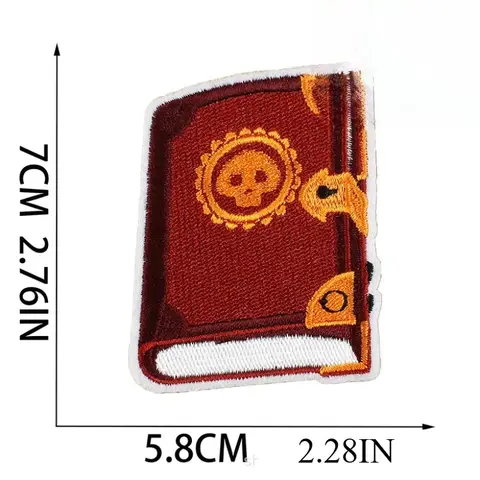 Tovenaar borduurdoek sticker Halloween magische hoed Ghost Cat borduurwerk hoofdstuk jongen Devil's Eye horror boek