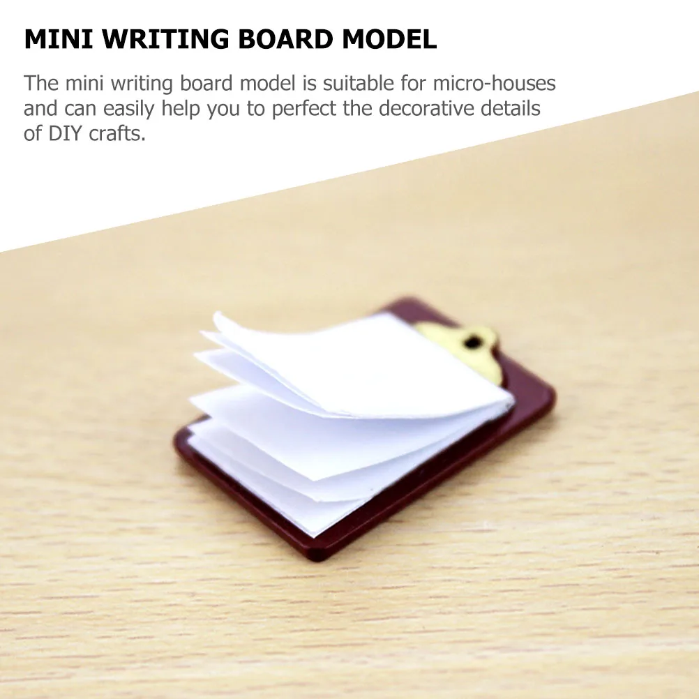 

Simulated WordPad Mini House Decorative Prop Writing Board DIY Supply Tiny Model Phone Kids Toy Funny Photo Adornment