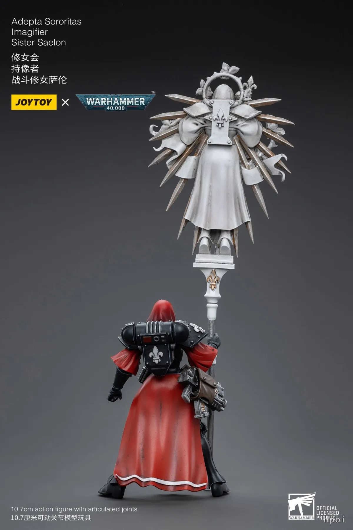 【JOYTOY】1/18 Figura de acción Warhammer 40K Adepta Sororitas Imagifier Hermana Saelon Modelo de juguete