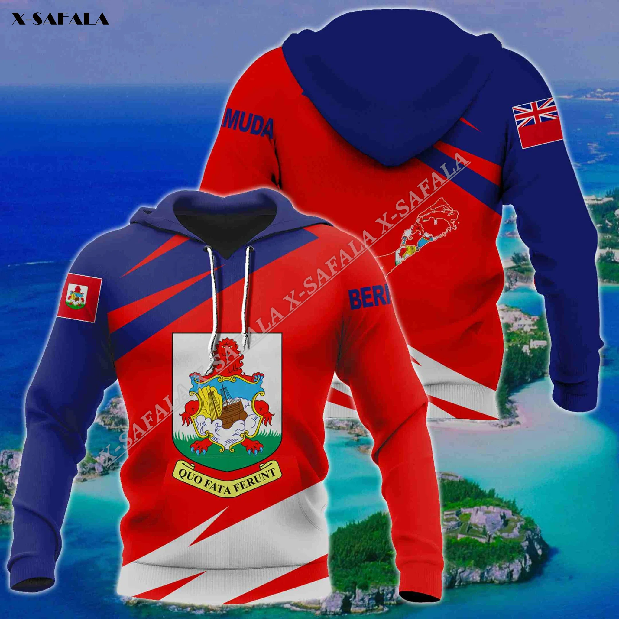 Saint Barthelemy Bermuda Ohio Barbados Colorado Grenada Flag 3D Print Man Hoodie Pullover Sweatshirt Hooded Jersey Jumper Shirt