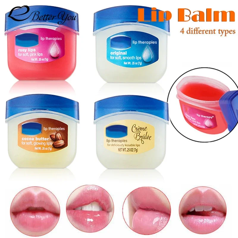 Lipbalm 100% Lip Balm Petroleum Jelly Natural Moisturizing Cream Original Cocoa Butter Creme Brulee Balsam Lip Moisturizer