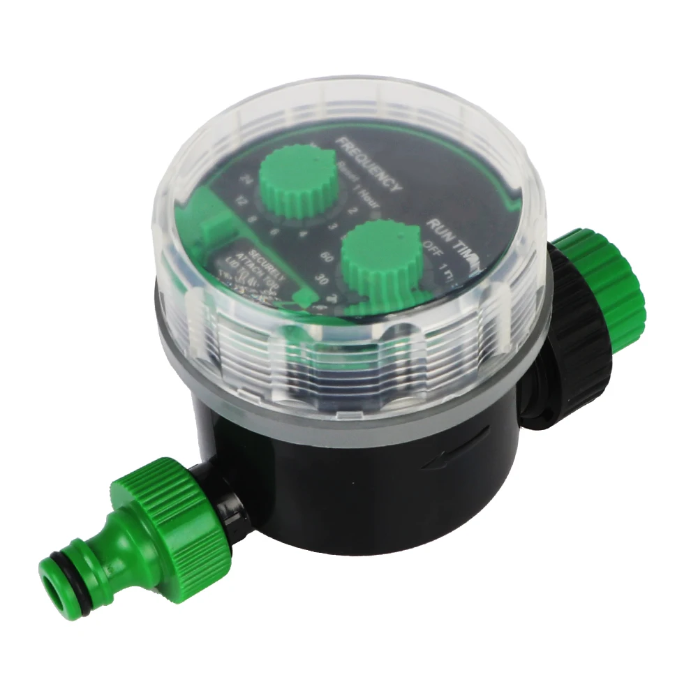 

Ball Valve Electronic Water Timer Green Battery Operated Drip Irrigation System Garden Automatic Irrigation Controller Two Dial