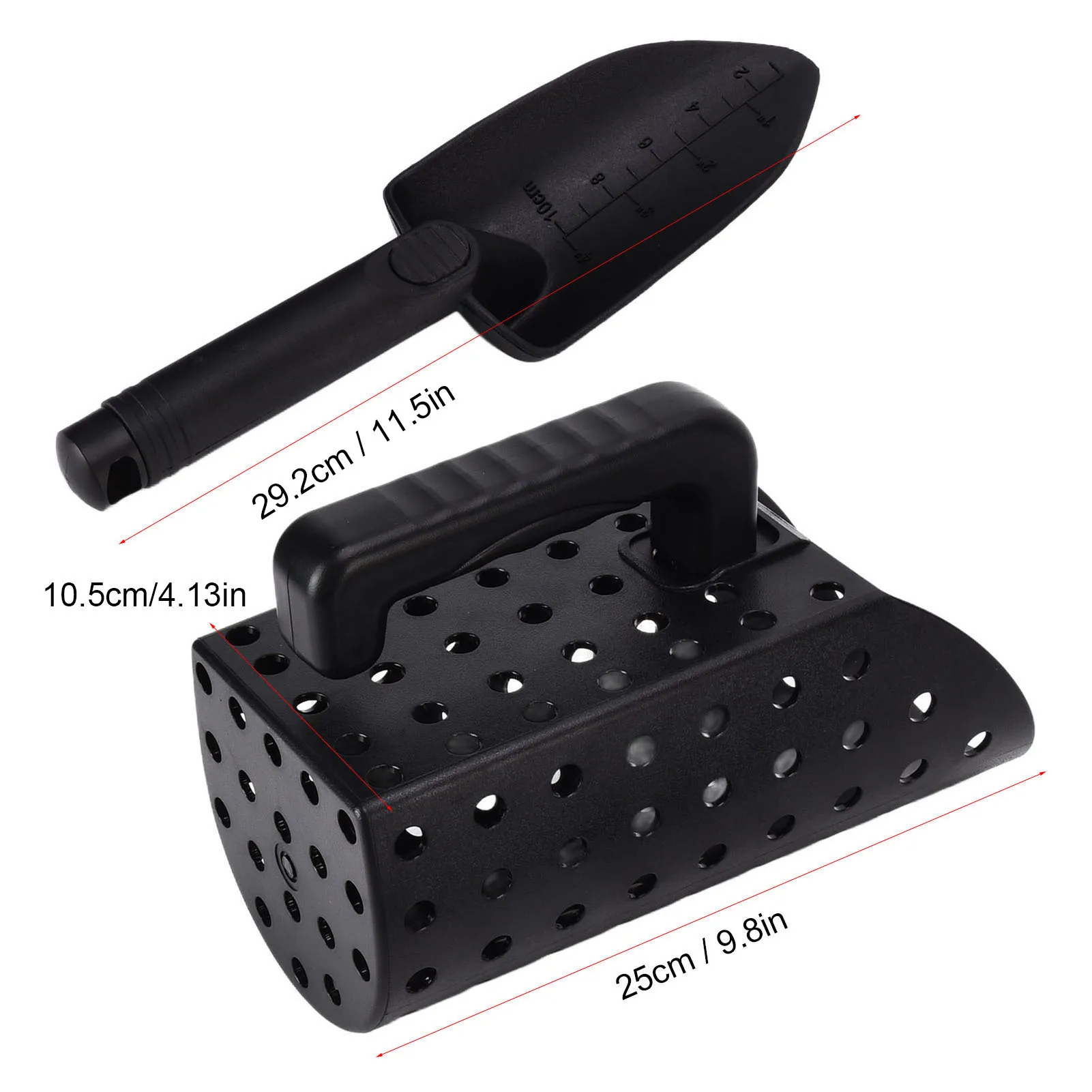 Sekop Detektor Logam Sekop Pendeteksi Logam ABS Efisien Ringan Serbaguna Pengayak Pasir untuk Anak-anak Dewasa Pengayak Pasir