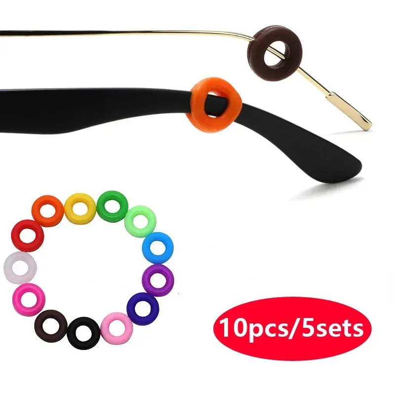 1-10pairs Antislip Silicone Ear Grip Glasses Eyeglasses Leg Ear Hook Stopper Bracket Fastener Accessories Temple Eyewear Holder image 2