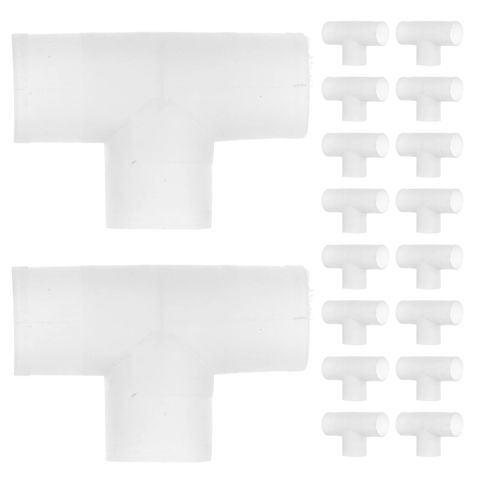 

20 Pcs Water Pipe Joint Adapter Connector Plumbing Fittings Hose Splitter Plastic Connection Joints Irrigation Tubing