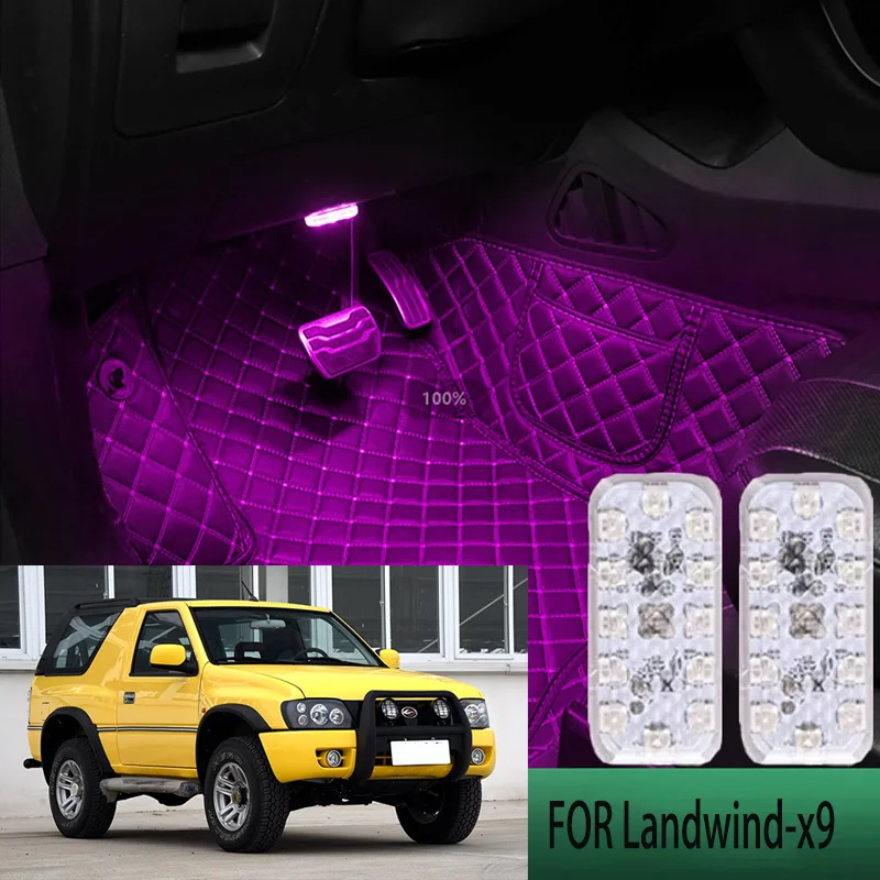 

FOR Landwind x9 LED Car Interior Ambient Foot Light Atmosphere Decorative Lamps Party decoration lights Neon strips