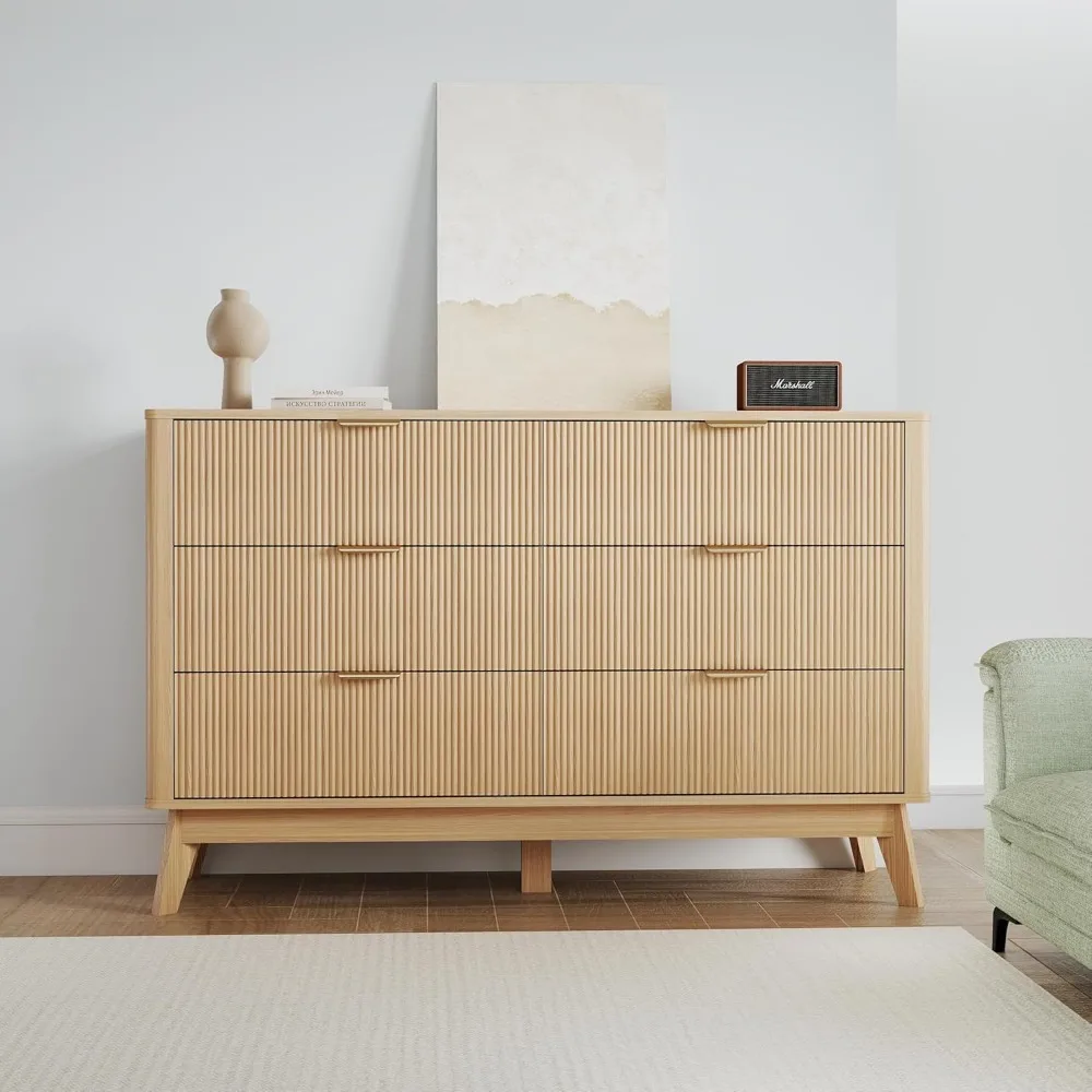 Fluted 6 Drawer Dre…