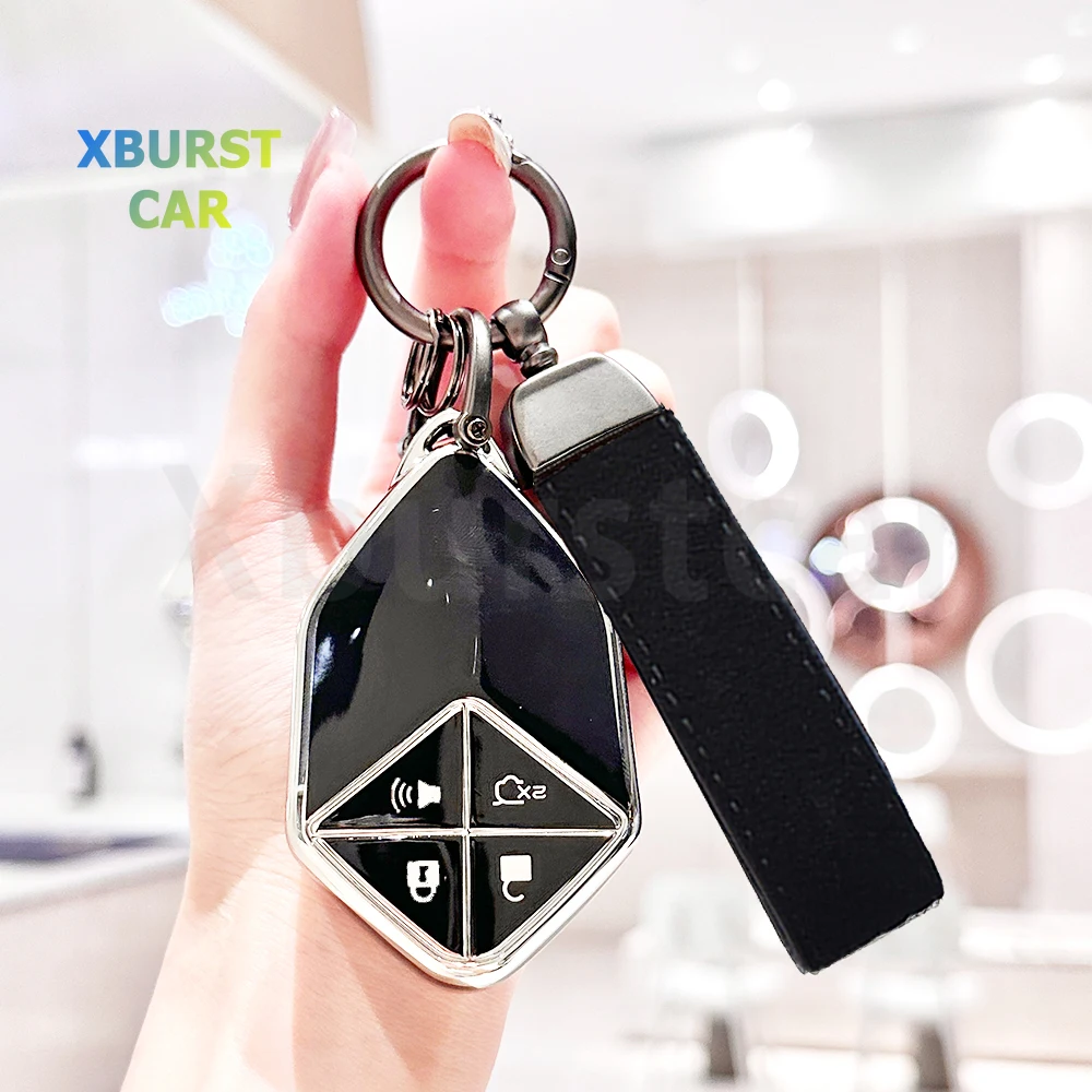 Auto Fob Holder Shell Keyless Accessories for Changan Deepal SL03 S05 L07 S07 G318 S7 Car Smart Remote Control Key Case Cover