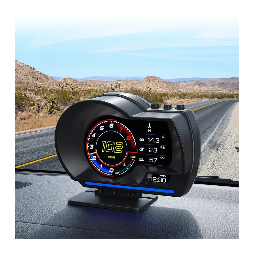 WiiYii Hud P6 OBD2 + GPS система умный датчик спидометр высокое разрешение без задержки автомобильные аксессуары проекционные дисплеи