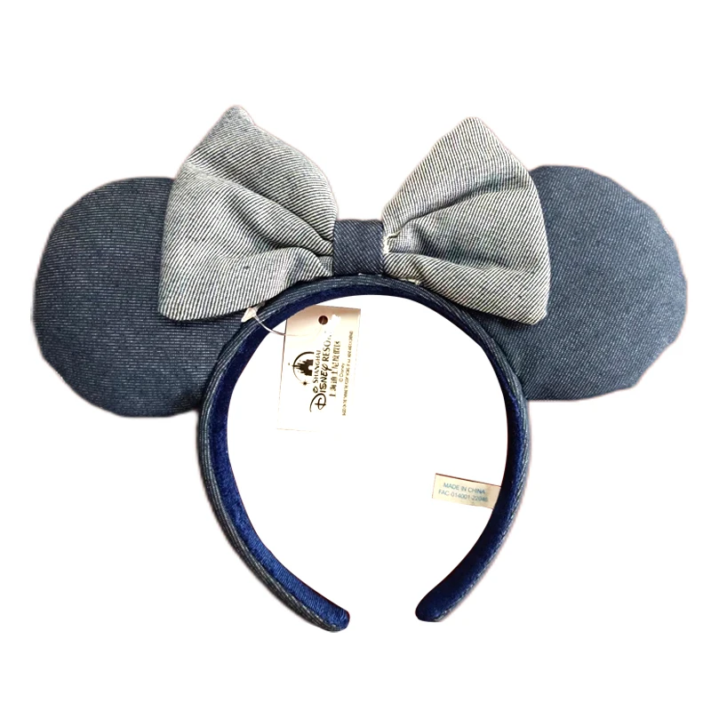 2025 Disney Mickey Mouse Ear Headband Amusement Park Hair Hoop Fish scale sequin mesh Party Headwear Girl Toy Birthday image 3