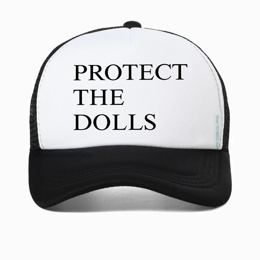 

Hot Protect The Dolls Printed baseball cap For Men Summer mesh trucker caps Casual fashion Breathable adjustable snapback hats