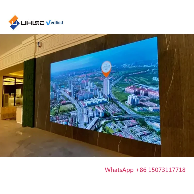 HD داخلي كامل اللون P1.86mm شاشة عرض LED لوحة جدار الفيديو لجدار الكنيسة LED #6