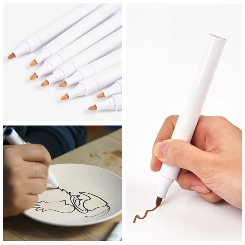 Sztuka ceramiki pisak podszkliwny pigment ceramiczny ceramiczny DIY malowanie specjalny długopis malowanie punktowe rzemiosło narzędzia garncarskie