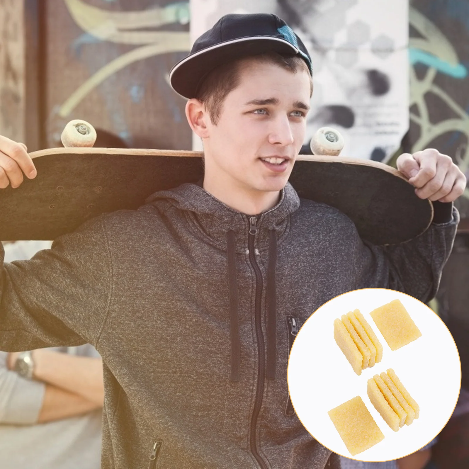 

10Pcs Skateboard Cleaner Rubber Eraser for Sandpaper Wide Application Abrasive Tool Skateboard Eraser Rough Cleaner