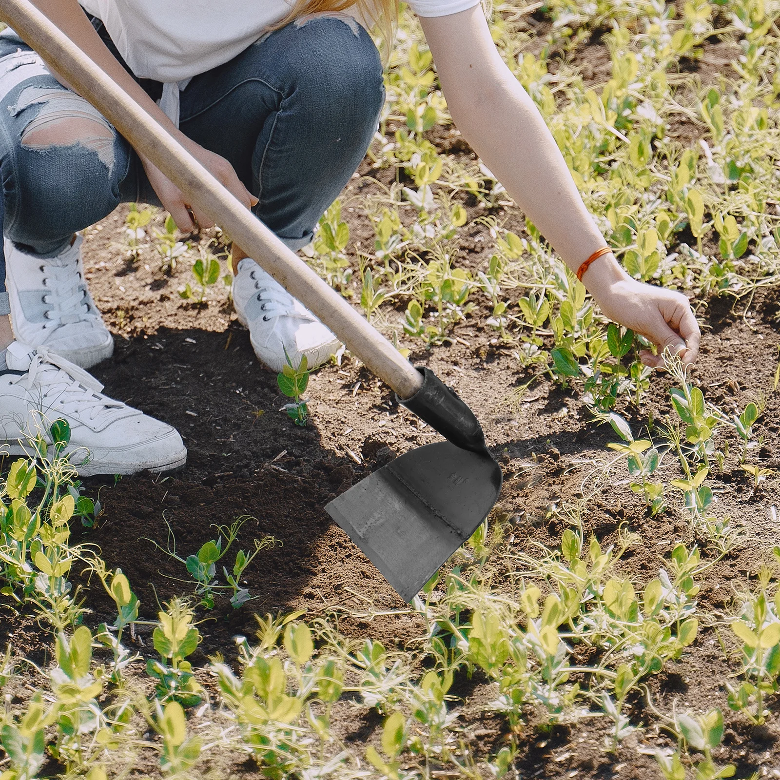 

Compact Garden Hoe Head Manganese Steel for Flower Planting Weeding Digging Soil Gardening Tool Flower Planting Hoe