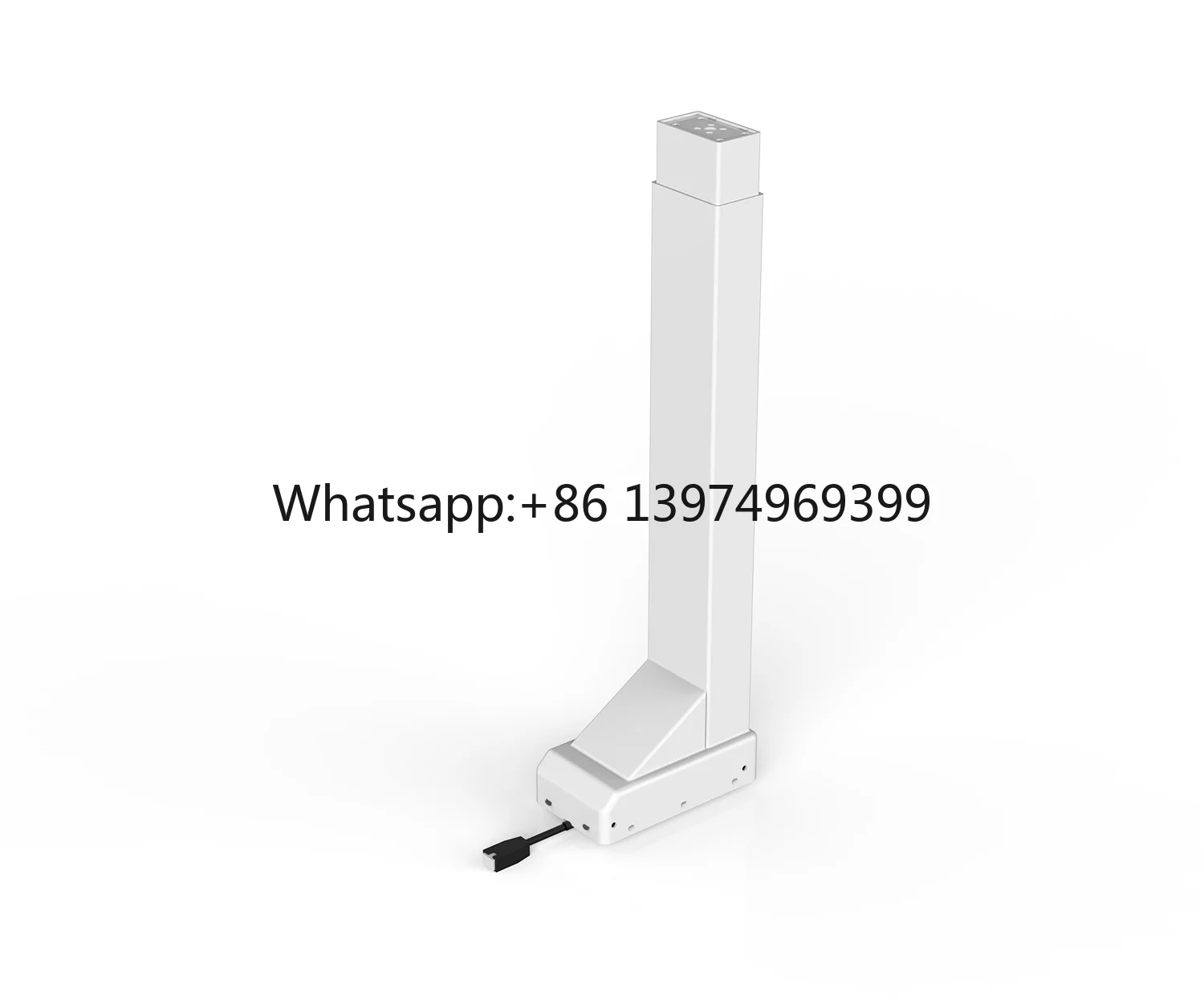 Custom Adjustable Desk Integrated Power Lifting Column with Built-in Power Cord