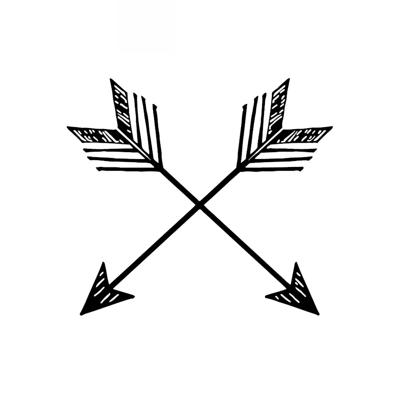

Archery Hunting Feather Stickers High Quality Car Window Decoration Personality Pvc Waterproof Decals Black/white, 14cm*12cm