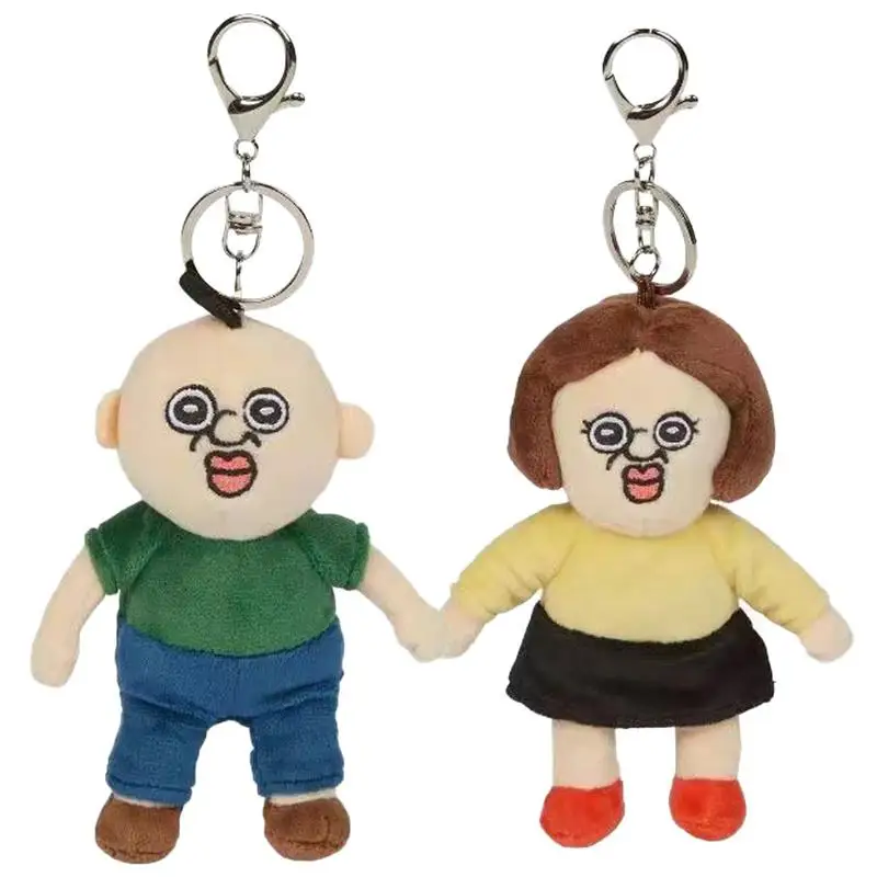 Anime Stuffed Key Chain Single Magnetic Kiss Anime Stuffed Keychain Toys Doll Pendant Car Key Ring Hang Ornament Backpack