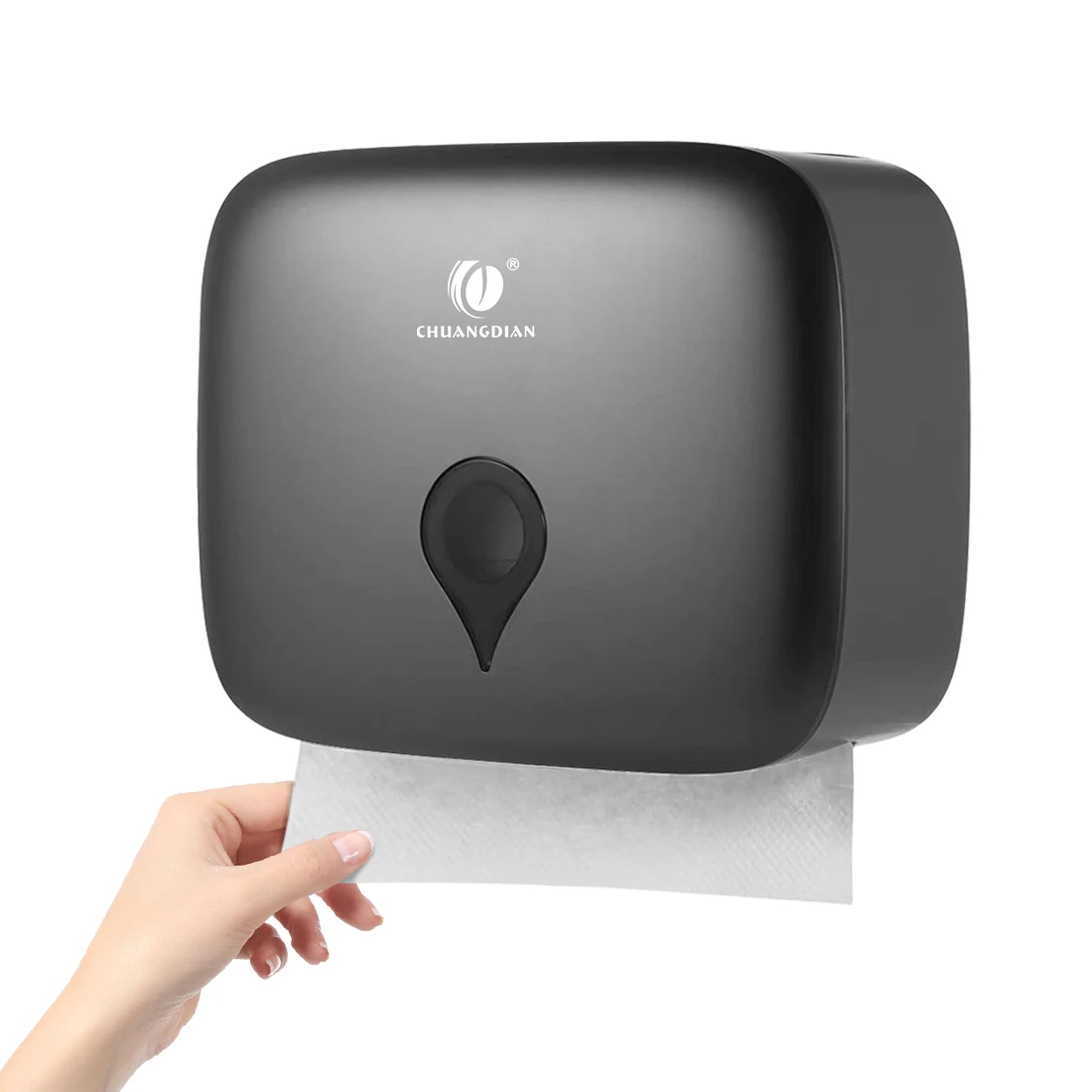 Bathroom Tissue Dispenser Toilet paper towel dispenser Towel Rack Tissue Dispenser ABS Waterproof Wall Mounted Punch Free