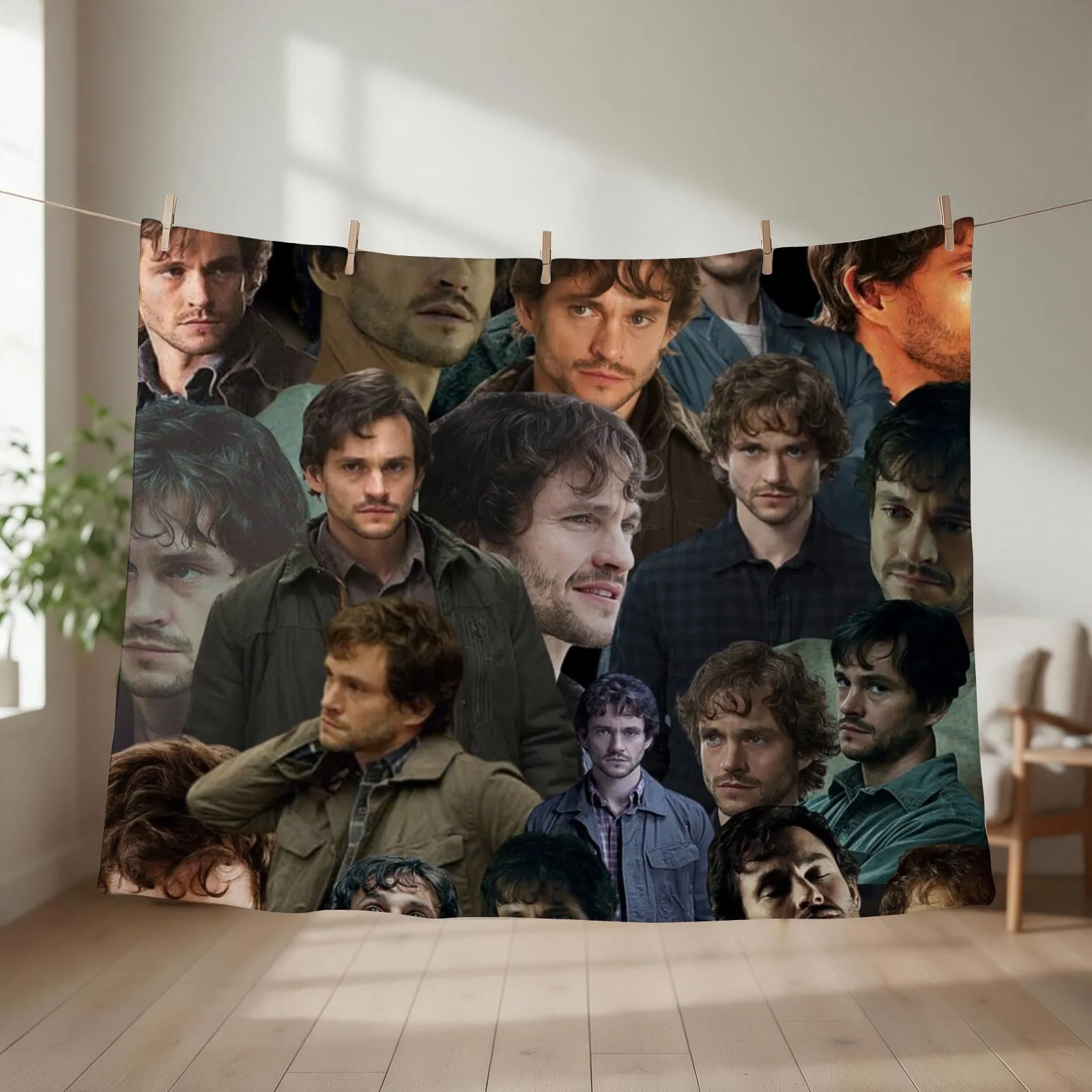 will graham photo collage Throw Blanket couch cozy soft plush fuzzy picnic outdoor blanket
