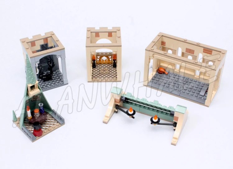 413 قطعة العالم السحري للمعالجات رقيق لقاء 3 رؤوس الكلب غرفة المدرسة 60138 ألعاب مكعبات البناء متوافقة مع النموذج #3