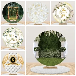 Wedding Stage Round Backdrop Photography Bride Portrait Baby Girl Birthday Party Decor Photographic Background Photo Studio Prop