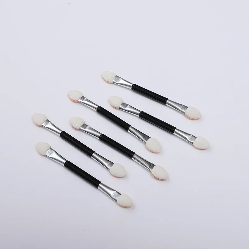 50 pçs 7.5cm pincéis de sombra ferramentas de maquiagem lábio mistura emulsão aplicadores de látex mulher elegante iniciante artista