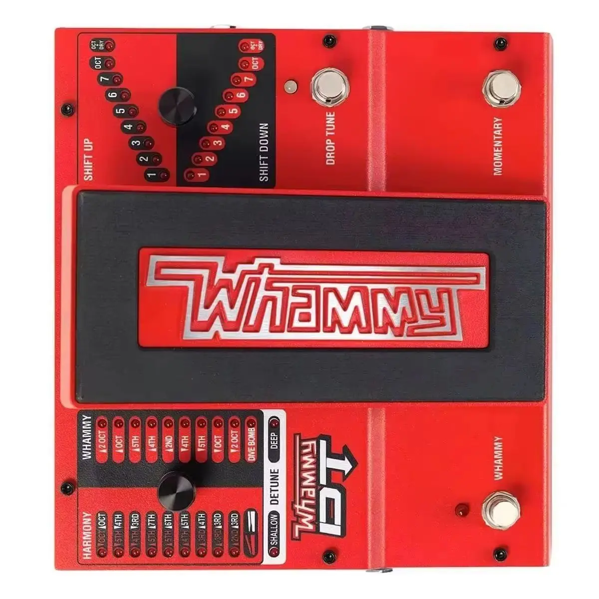 دواسة تأثيرات الجيتار DigiTech Whammy DT Drop Tune مع ضبط منسدل ومرتفع لتأثيرات "المطرقة" و"السحب"