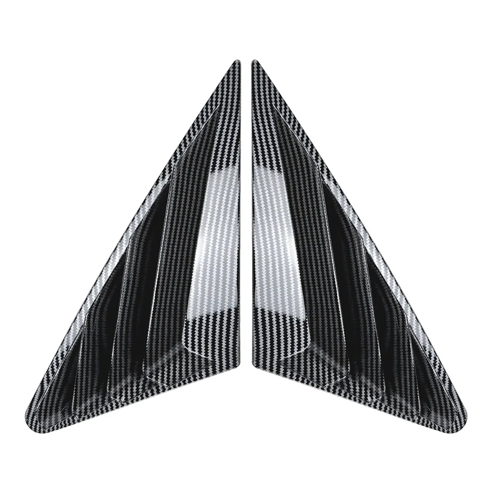 

Car Rear Window Shutter Cover Trim Window Louver Side Vent Trim for Audi A3 8Y Sedan 2021-2024 Carbon Fiber