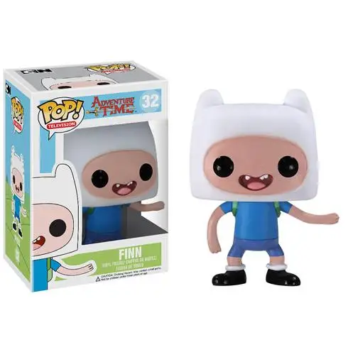 Funko Adventure Time JAKE 33 FINN 32 POP figura de vinilo, modelo de 10cm, juguetes de colección para niños, regalos