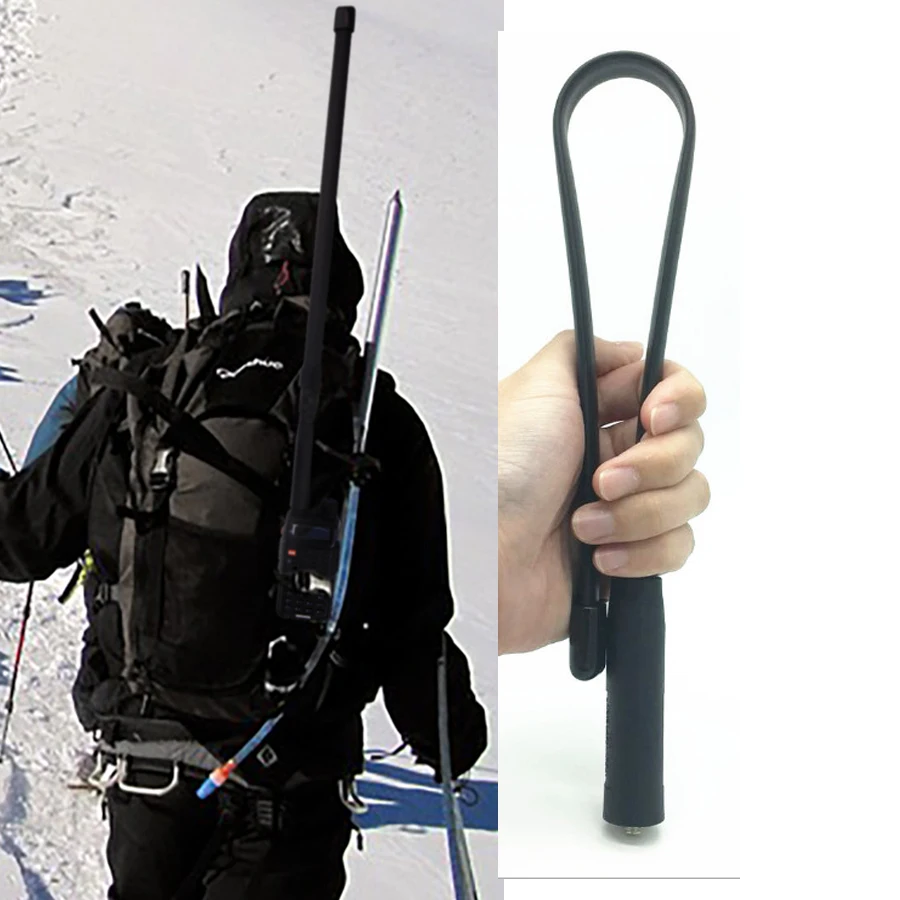 SMA-Female Connector Dual Band Foldable CS Tactical Antenna 33cm/48cm/72cm For Baofeng UV-5R 82 Ksun Quansheng Radios Antennas view 3