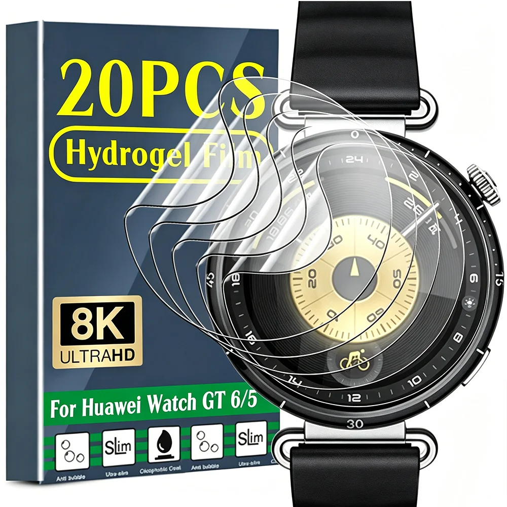 

5-20Pcs TPU Hydrogel Film for Huawei Watch GT6 46MM 41MM GT6 Pro Screen Protector HD Anti-Scratch for Huawei Watch GT5 46MM 41MM