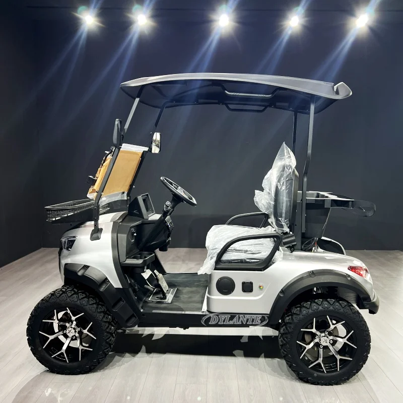 2025 سريع 45 كيلومتر/ساعة بطارية ليثيوم 2 4 مقاعد نادي كهربائي عربات الغولف 72 فولت مدينة جولف سكوتر عربات الغولف 2 + 2 مقاعد عربة جولف