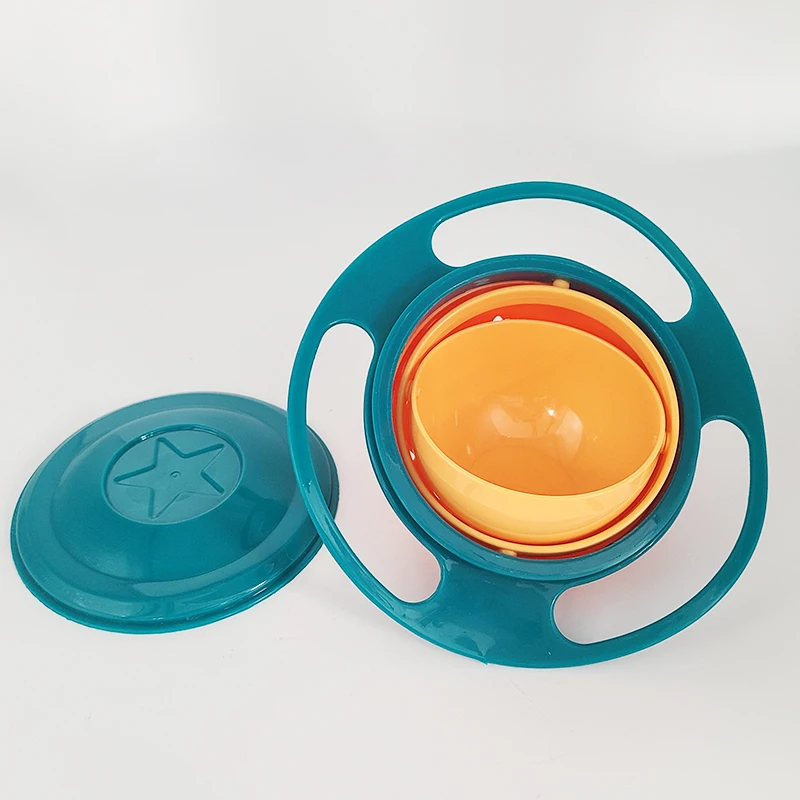 Universal Gyro Bowl 360 Grad Drehung auslaufs ichere Fütterung schalen für Baby Training Kinder Rotary Balance Neuheit Kreisel – Detail 6
