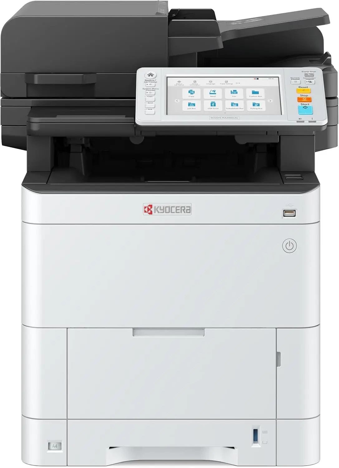 

All-in-One Laser Printer 42ppm Print Copy Scan Fax 1200dpi Gigabit Ethernet HyPAS 7 Touchscreen Dual Scan Document Processor