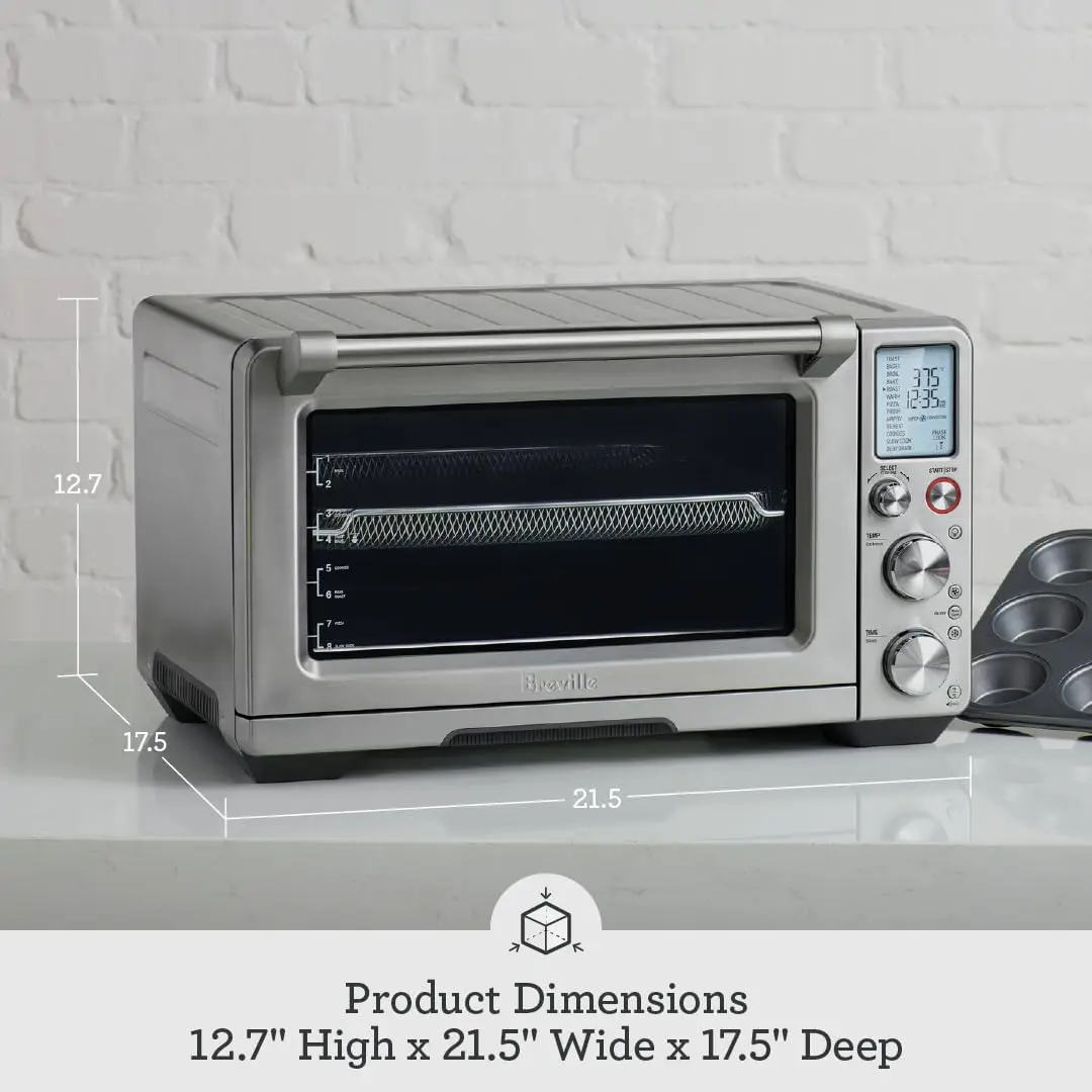 Convection  Oven, Air Fryer Toaster Oven Brushed Stainless