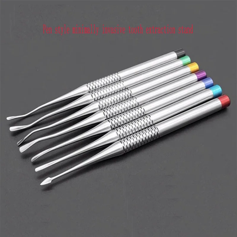 

Stainless steel triangular T-shaped broken crown teeth, residual roots, pen type minimally invasive tooth extraction and root ti