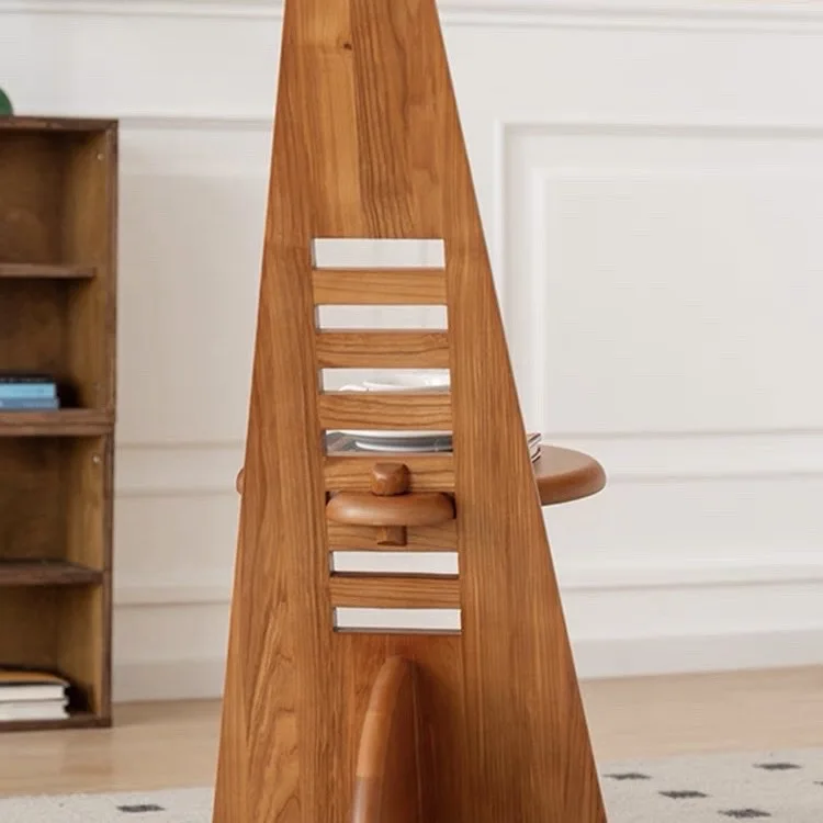 كرسي صالة المطبخ المنزلي والمكتب والفندق قابل للتعديل (الارتفاع) مطعم بارك غرفة المعيشة كرسي غرفة المعيشة من الخشب الصلب #4