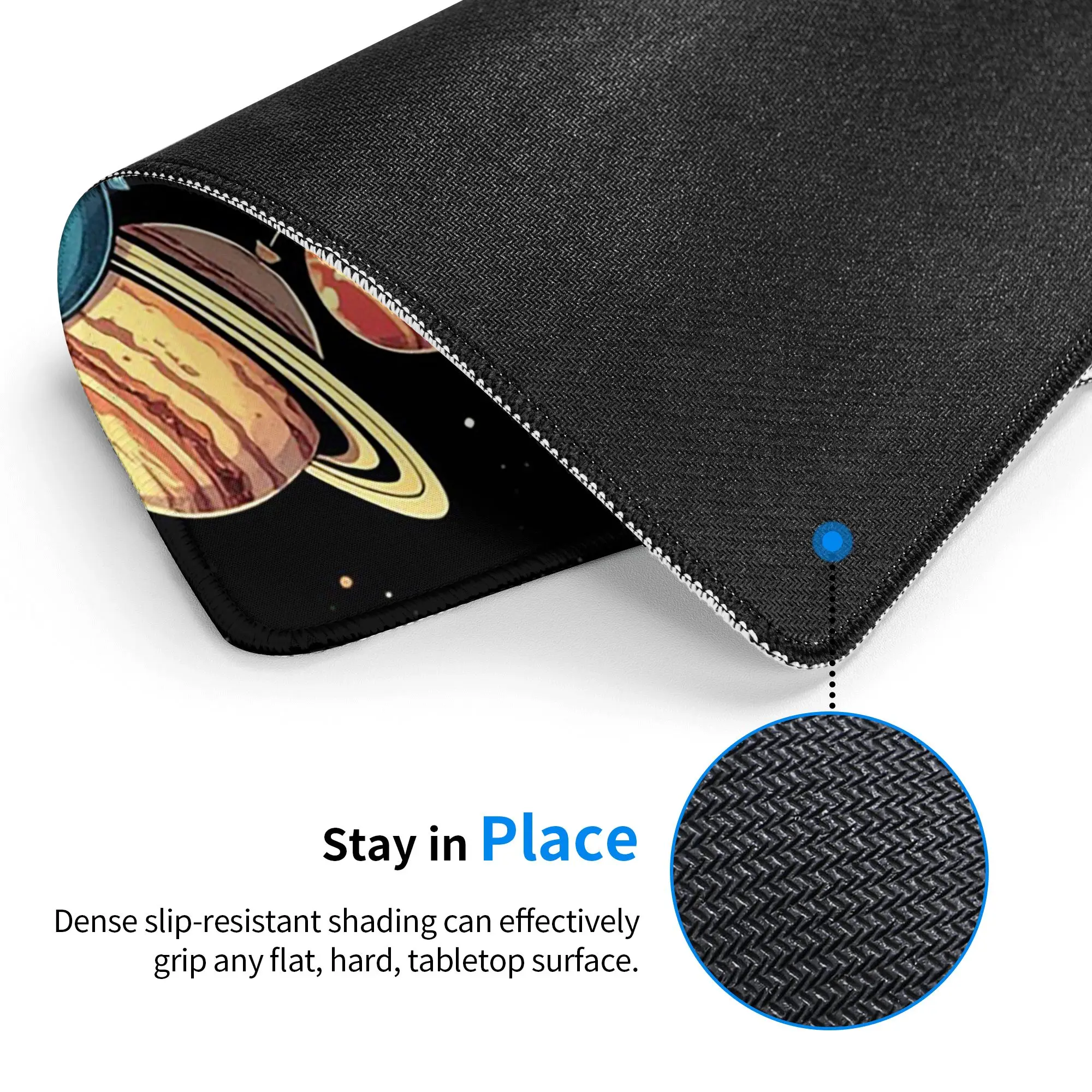 Astronaut And Balloon In Space Mouse Pad Computer Keyboard Mouse Mat Gamer PC Laptop Desk Mat Office Table Mats