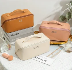 Personalised Cosmetic Bag with Small Monogram | Custom Makeup Bag | Personalized Gift for Her | Personalised Gift for Bridesmaid