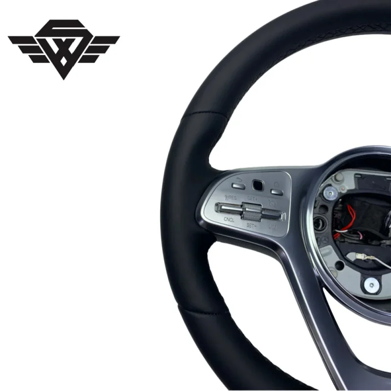 Luxury Full Leather Car Steering Wheel Suitable for Mercedes Benz MBH W204 E300 GLA 809 W205 Superior Custom Style