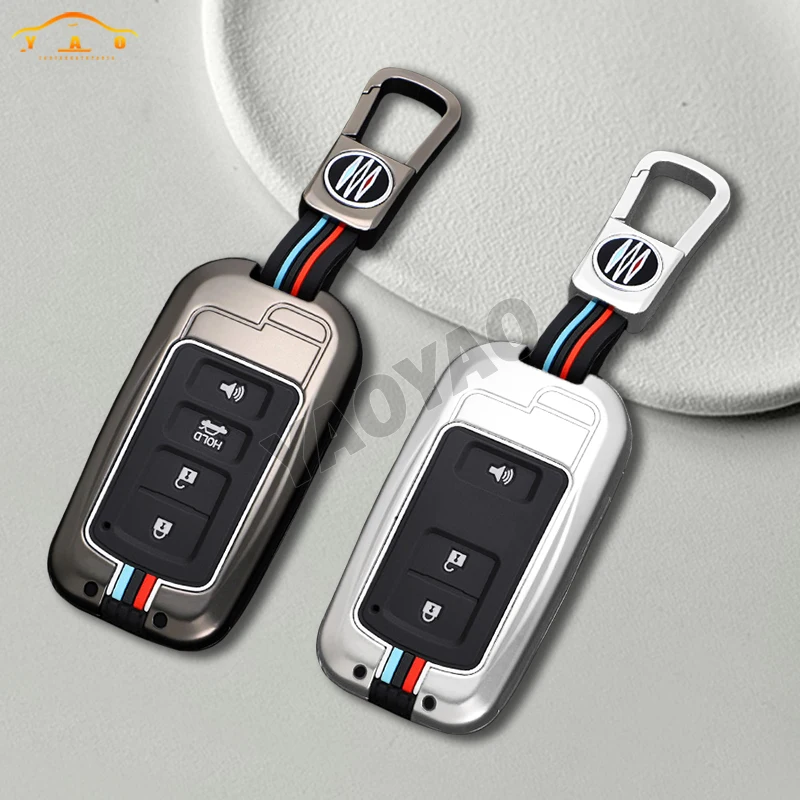 

Zinc Alloy + Silicone Car Key Case Cover For Toyota Camry Corolla RAV4 Highlander Avalon 2015 - 2017