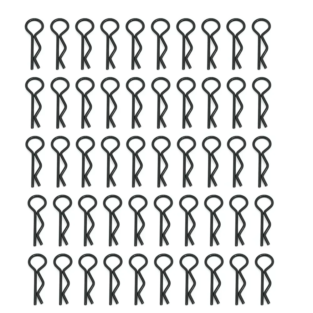 50PCS RC Car Parts 1/10 Cars Shell Body Clips Pins Housing Latch R Buckles Fixed for 1:10 Crawler Buggy Drift Model Car